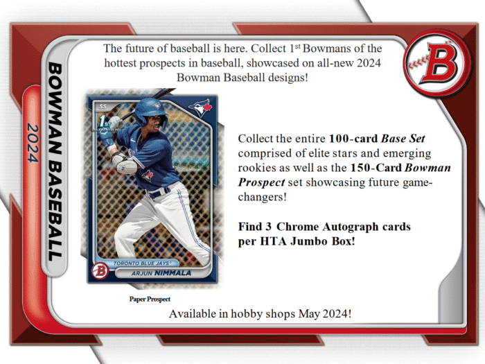 2024 Bowman Baseball HTA Jumbo Box