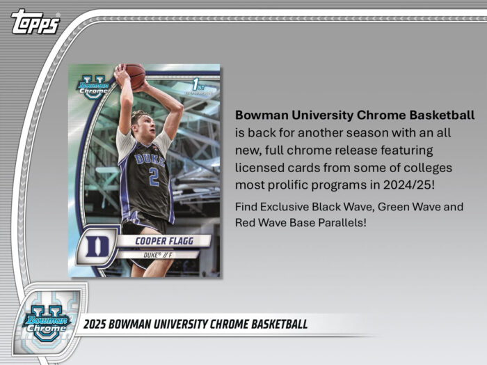 2024-25 Bowman University Chrome Basketball Value Box