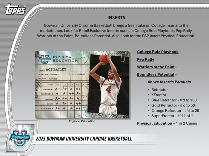 2024-25 Bowman University Chrome Basketball Mega Box