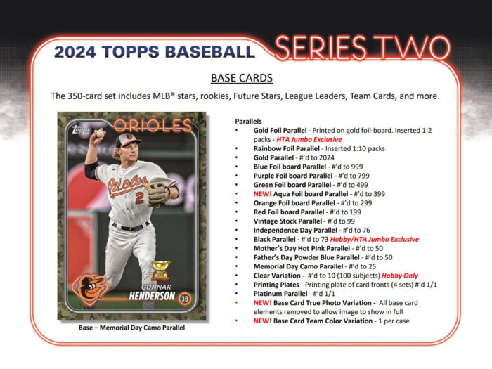 2024 Topps Series 2 Baseball HTA Jumbo Box