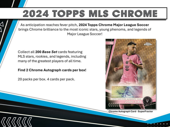 2024 Topps Chrome MLS Soccer Hobby Box