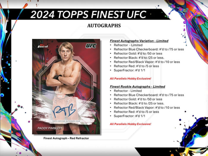 2024 Topps UFC Finest Hobby Box