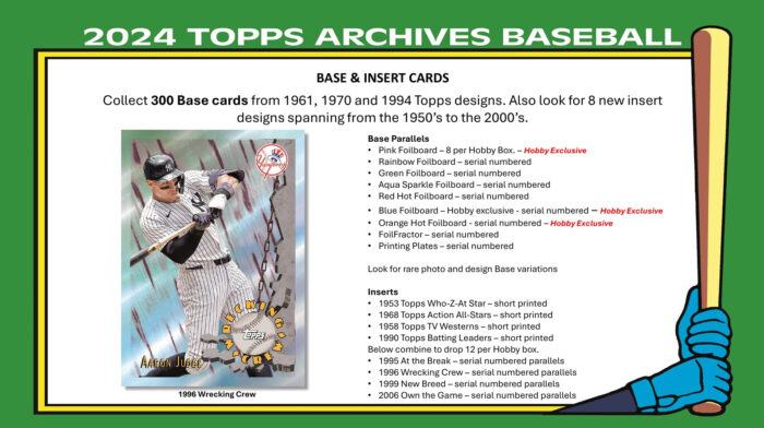 2024 Topps Archives Baseball Hobby Box