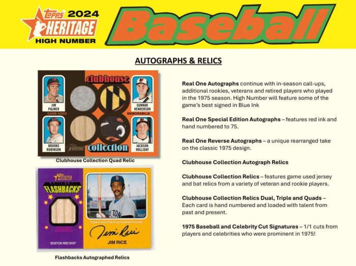 2024 Topps Heritage High Number Baseball Hobby Box