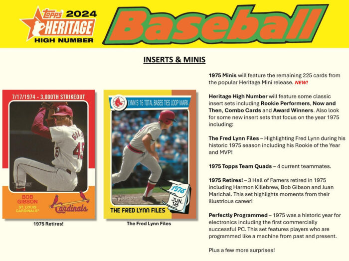 2024 Topps Heritage High Number Baseball Hobby Box