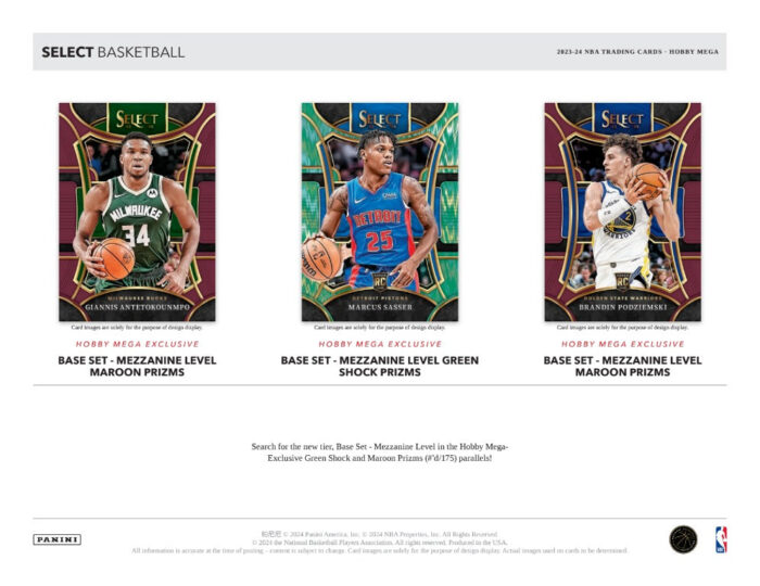 2023-24 Panini Select Basketball Hobby Exclusive Mega Box