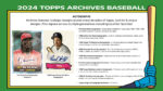 2024 Topps Archives Baseball Collector's Box
