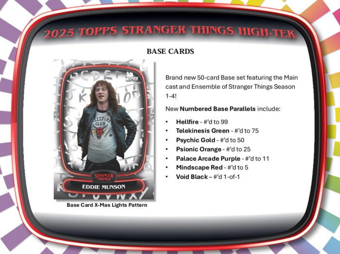2025 Topps Stranger Things High Tek Hobby Box