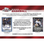 2022 Topps Chrome Baseball HTA Jumbo Box