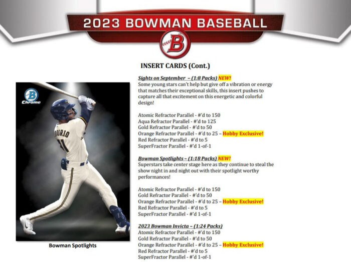 2023 Bowman Baseball Jumbo Box
