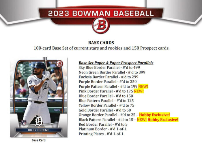 2023 Bowman Baseball Jumbo Box