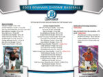 2023 Bowman Chrome Baseball Hobby Box