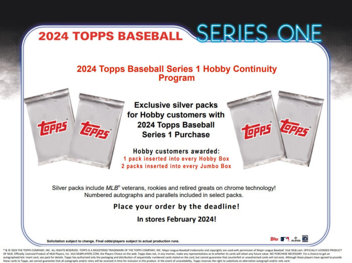 2024 Topps Series 1 Baseball HTA Jumbo Box