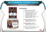 2022-23 Bowman University Chrome Basketball Blaster Box